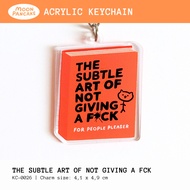 Moon Pancake Keychain - The Subtle Art of Not Dive a fck