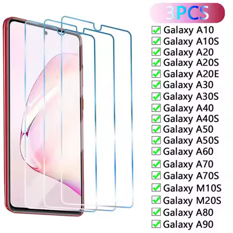 3pcs Tempered Glass for Samsung Galaxy A10 A20 A30 A40 A50 A70 A80 A90 Screen Protector for Samsung 