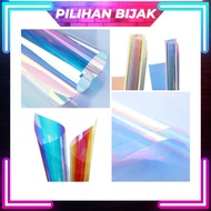 Rainbow Roll Wrap Pembalut Bouquet Rainbow Film Roll Florist Wrap Kertas Hadiah Wrap Birthday - GF15