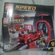 Preloved Lego champion 75882: Ferrari FXx K & development center