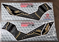 สติ๊กเกอร์ กันรอยแถบข้างเท้า ลายเคฟล่า ADV 350 ----- ADV350