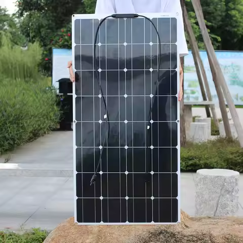 100 Watt Solar Panel 200w 300w 400w Flexible PET Photatic Monocrystalline Cell 12V 24V Battery Charg