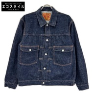 Fullcount Indigo Lot2102 TYPE2 超粗牛仔夾克，40碼 [二手]