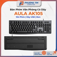 AULA AK105 Wired Office Keyboard Black – Genuine