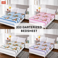 333 Fully Garterized Bedsheet Soft Cotton Bedsheet for 1.5 and 1.8m Bed