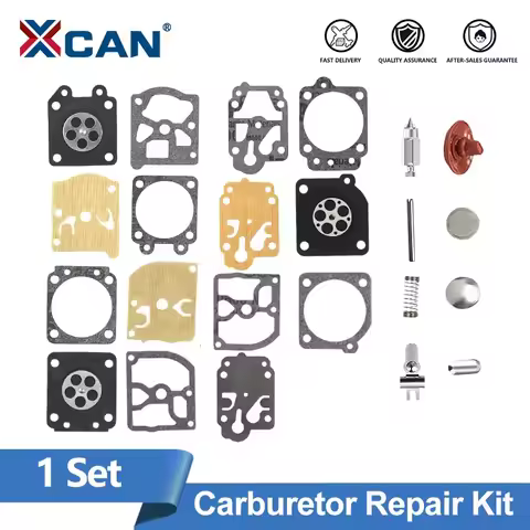 XCAN 1 Set Chainsaw Carburetor Repair Kit for Stihl MS170/180/210/230 for CG230/330/430/520 for 4500