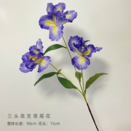 Oil Painting Iris Monet Garden Artificial Flower 3 Iris Artificial Flower Silk Flower Props Floral A