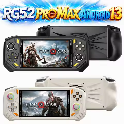 RG52 Pro Max Retro Handheld Game Console 5.5'' Screen 6G+128G EMMC Game PSP PS2 WiFi Bluetooth TV-ou