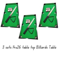 3 Sets 14x26 Inches Imported Mini Billiard Table / Billiard table for Kids / Billiard Accessories