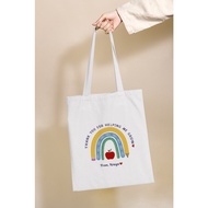 Teacher Tote Bag Personalised With Name/text, Teadher's Day, Hari Guru, Cikgu, Hadiah, Gifts