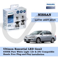 Philips New Ultinon Essential LED Bulb Gen2 6500K H4 Set for Nissan Latio 2007-2015