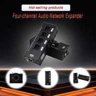 Male Female 4-Channel 3-Pin XLR Audio and DMX512 over Network Cable Extender, DMX512 Network Signal 