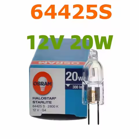 Osram Halogen Bulbs 64425 12V20W Microscope General Lighting,12V20W G4 64425S Tungsten Halogen Lamp