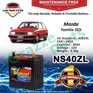 Münster Robust MF CMF NS40 | NS40ZL | 42B19L (36AH) Car Battery Bateri Kereta for Mazda Familia 323