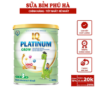 Sữa Bột IQ Platinum Grow 3 400g Cho Trẻ Gầy Yếu Còi Xương Chậm Phát Triển Chiều Cao Thiếu