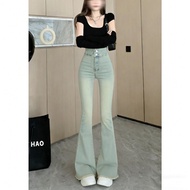 Retro Small Flare 2026 High Waist Design Flare Pants Flare Fishtail Pants Floor Fishtail Pants Retro