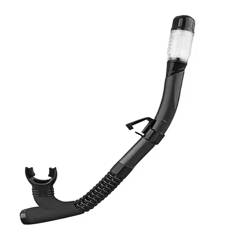 Dry Top Snorkel - 100% Anti-Choking, Auto Seal Valve, 180°Flex Tube, BPA-Free, for Adults Swimming/D