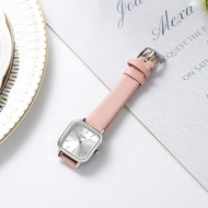 *READY STOCK AT MALAYSIA*High Quality Vintage Womens Watch Small Square Dial Quartz Watch Korean Sty