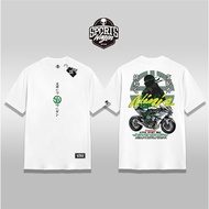 Sportswagen Kawasaki Ninja H2R Big Bike Short-Sleeved Menswear Casual Stylish Streetwear Crewneck