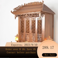 NEW Small Buddha Shrine Shrine with Door Wall-Mounted Altar Cabinet Home Protection Fairy Incense Fire Altar Home Ance