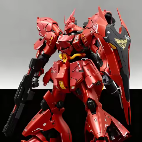 RG 1/144 Sazabi Assembly Model Kit Action Figures Plastic Model Toys Comes With Water Decals Desktop