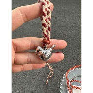 Year New Red String Satisfying Bird Apple Beautiful Meaning Woven Necklace