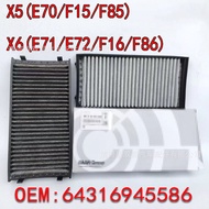 X5 X6 E70 E71 Air Conditioning Filter Car Filter Element Accessories64316945586 64119248294