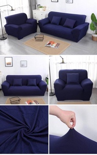 Elastic Sofa Cover Seater Stretchable Protector Couch Slip Cushion Single Double Triple Seat Sarung 