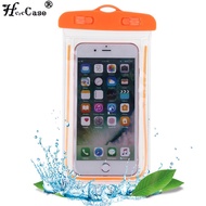 Kolam Tahan Air Tas dengan Luminous Underwater Pouch Phone Case Untuk iphone 6 6s 7 universal semua model 3.5 inch -6 inch