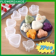 7pcs/set Sushi Mould Triangle Mould Sushi Machine Mould Sushi Tool Onigiri Rice Ball Bento Machine M