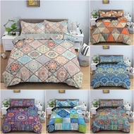 Bohemian Style Bedding Set 3D Floral Flowers Duvet Cover Set Luxury Quilt Cover For Bedroom Decor Queen Full Twin Bedclothes