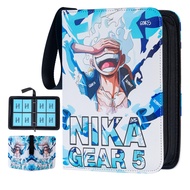 Card Binder 4-Pockets,Trading Card Binder Fits 400 Cards with 50 Removable Sleeves,3-Ring Card Colle