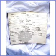 ⊙ ☽ ∏ Blank Sample Birth Certificate and Mom & Baby Info Cheat Sheet and A4 CLEAR BOOK