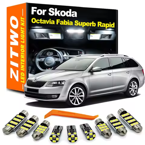 LED Bulb Interior Light Kit For Skoda Octavia Superb Fabia 1 2 3 MK1 MK2 MK3 A5 A7 1U 1Z 5E 3U 3T 3V