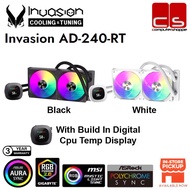 Invasion AD-240-RT (CPU Temperature View) CPU Liquid Cooler - Black/White
