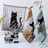 PSI Large Hand Towel, Quick Dry 34x40cm Kitchen Towel, High Quality 4 Layer Cotton Gauze Decorative 