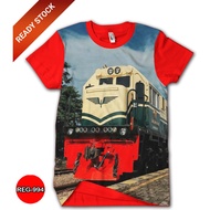 Liverpool Vintage CC-201 Locomotive Train T-Shirt 3D Train Children's and Adults' Clothes REG-994