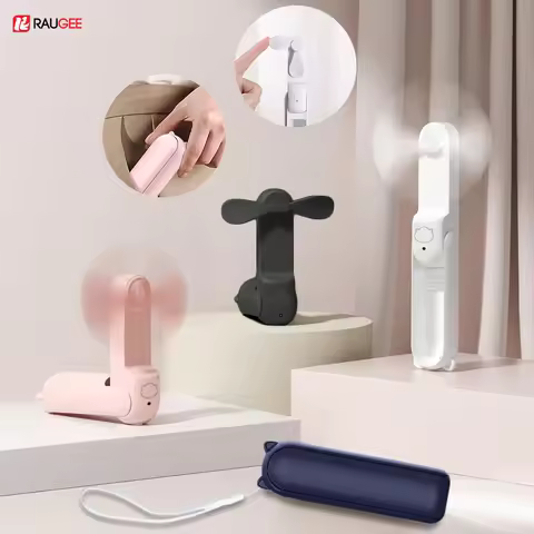 Mini USB Fan Handheld Personal Fan Cooling Fold Fan For Camping Home Travel Outdoors USB Rechargeabl