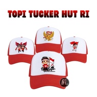 Indonesian Independence Day Children's Trucker Hats, August 17th Hats for Boys and Girls