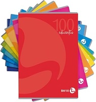 BM BeMore Educentus 0122454 - A4 Exercise Book - Type B Ruling - Coloured Lines with Highlighted Mar