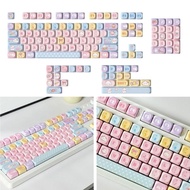 MOA Height Keycaps 131ชิ้นความร้อนระเหิดชุด Keycaps หมีลูกอมหลากสี