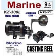 [STOK BARU] KENZI MARINE KZ 300L CASTING REEL READY BOSS