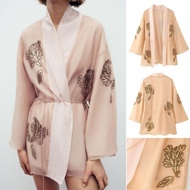 Beige Sequin Gauze Cardigan 78304 (TZ)