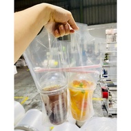 1kg T-shaped bag, 1 cup bag, 2 cup bag, convenient to hold coffee cups and milk tea plastic bag