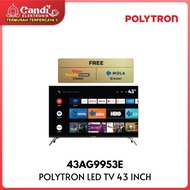 POLYTRON Smart Android Tv Led 43 Inch 43AG9953E