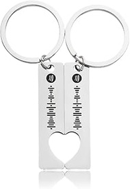 Girlfriend Boyfriend Christmas Gifts for Wife Husabnd Matching Keychains Gift for Friend Bestie Matc