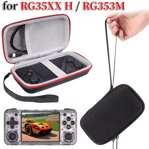 Portable Bag Hard Carrying Case Travel Shockproof Storage Box With SD Card Mesh Bag For ANBERNIC RG3