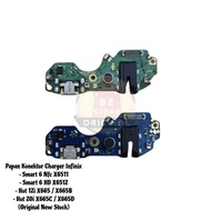 papan konektor cas / board charger infinix smart 6 / hot 12i / hot 20i - x6511