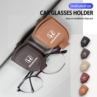 For Honda Car Sun Visor Sunglasses Clip Card Holder Stand Car Accessories Fit Jazz Transalp CBR HRV cb500x Odyssey Vezel Pilot