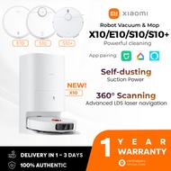 【OFFICIAL WARRANTY】Xiaomi X10+ / E10 / S10 / S10+ Robot Vacuum | Self-dusting Vacuum | Mopping &amp; Vacuum Robot
